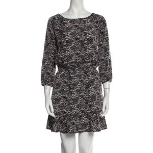 Joie black and white long 3/4 sleeve dress size small